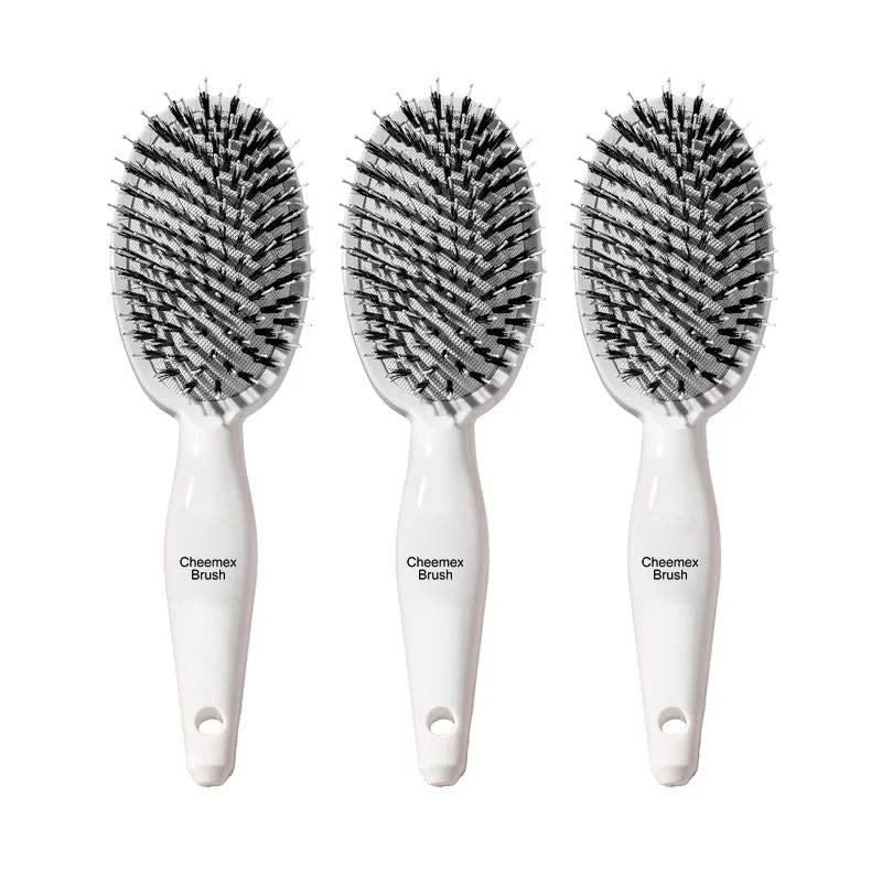✨🖤Viral World-Famous 5x Sold Out Paddle Brush -Cheemex® Boar Bristle Brush, Smoother, Stronger, Shinier Hair
