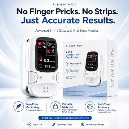 Tired of Painful Finger Pricks? Check Your Wellness Readings in Seconds🔥 50% OFF Today Only💖