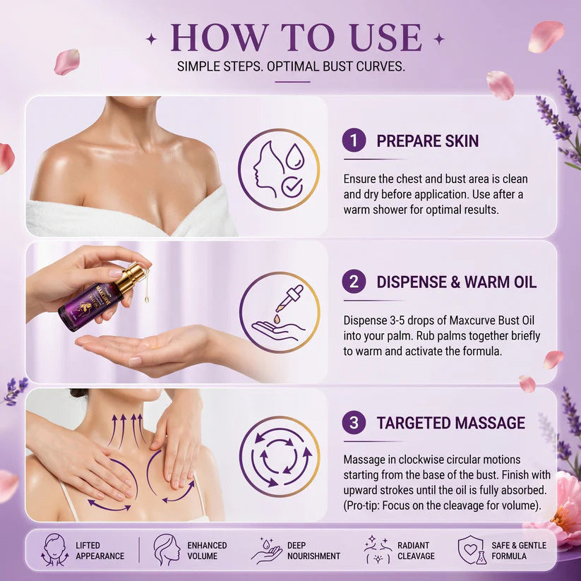 Virexo™ MaxCurve Multi-Zone Sculpting Oil – Lift, Volume & Curve for Bust & Butt