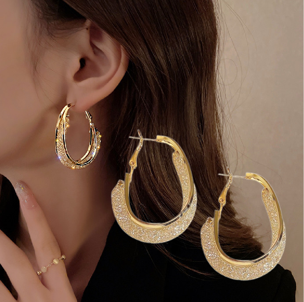 ⭐Lymphatic fashion Oval Earrings 🔥New Year Mega Sale, Limited Time Offer, Up to 80% Off🔥