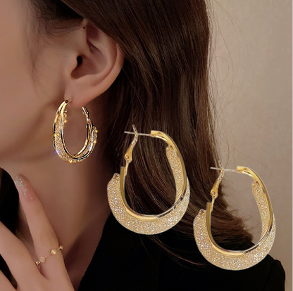 ⭐Lymphatic fashion Oval Earrings 🔥New Year Mega Sale, Limited Time Offer, Up to 80% Off🔥