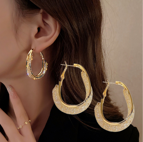 ⭐Lymphatic fashion Oval Earrings 🔥New Year Mega Sale, Limited Time Offer, Up to 80% Off🔥