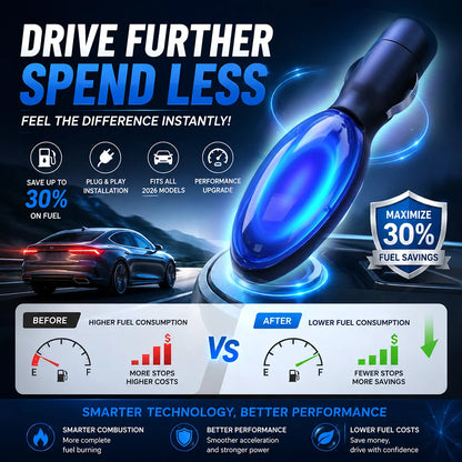 ⛽ Save 30% on fuel consumption, reduce exhaust emissions, lower engine carbon buildup, and improve engine performance. Upgraded car fuel saver.