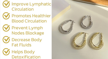 ⭐Lymphatic fashion Oval Earrings 🔥New Year Mega Sale, Limited Time Offer, Up to 80% Off🔥