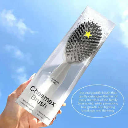 ✨🖤Viral World-Famous 5x Sold Out Paddle Brush -Cheemex® Boar Bristle Brush, Smoother, Stronger, Shinier Hair