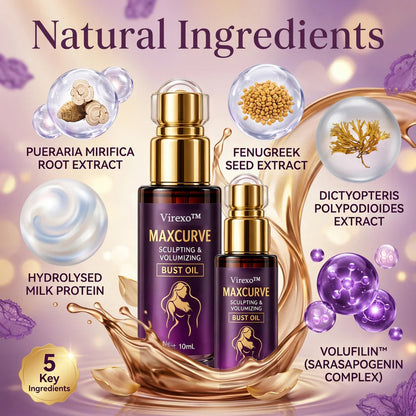 Virexo™ MaxCurve Multi-Zone Sculpting Oil – Lift, Volume & Curve for Bust & Butt