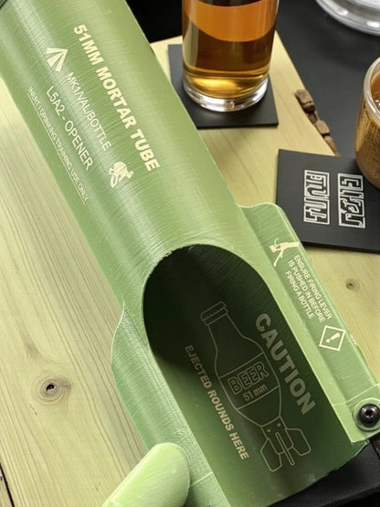 🚀 51mm Beer Bottle Mortar Bottle Opener 🍻Novelty Cap-Launching Desk & Bar Accessory🔥Buy 2 Free Shipping