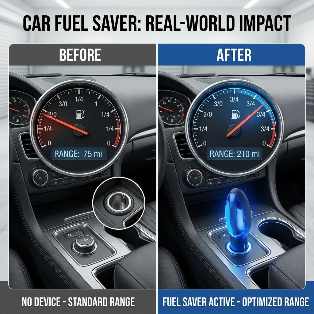 ⛽ Save 30% on fuel consumption, reduce exhaust emissions, lower engine carbon buildup, and improve engine performance. Upgraded car fuel saver.