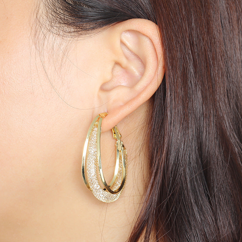 ⭐Lymphatic fashion Oval Earrings 🔥New Year Mega Sale, Limited Time Offer, Up to 80% Off🔥