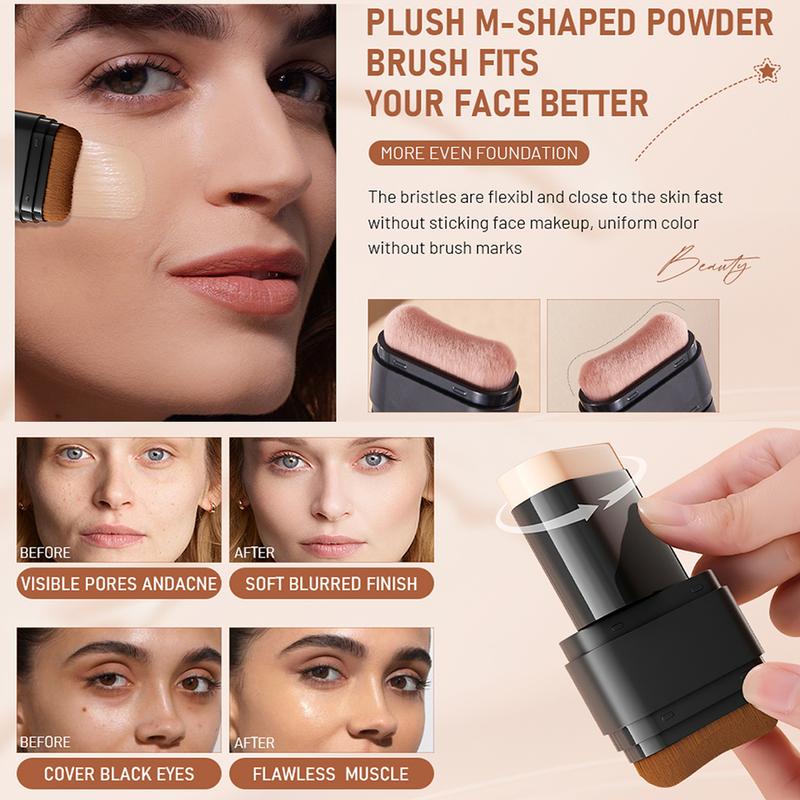 ✨NESLEMY Concealer Foundation Stick Double-Ended Brush