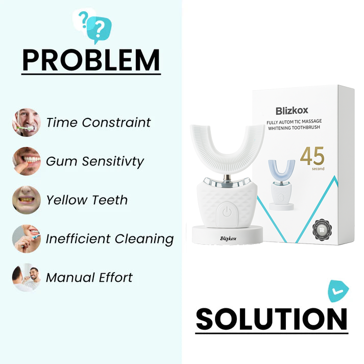 ✅ Official Store丨Blizkox™  Fully Automatic Massage Whitening Toothbrush
