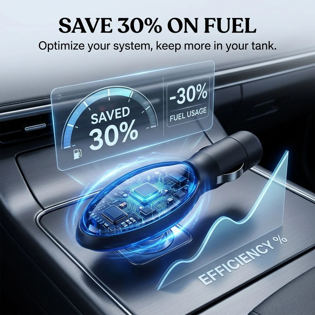 ⛽ Save 30% on fuel consumption, reduce exhaust emissions, lower engine carbon buildup, and improve engine performance. Upgraded car fuel saver.