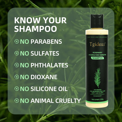 Tgideas® Rosemary Shampoo | Hair Growth & Anti-Dandruff Scalp Treatment