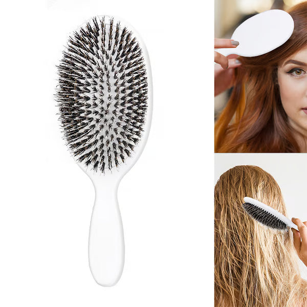 ✨🖤Viral World-Famous 5x Sold Out Paddle Brush -Cheemex® Boar Bristle Brush, Smoother, Stronger, Shinier Hair
