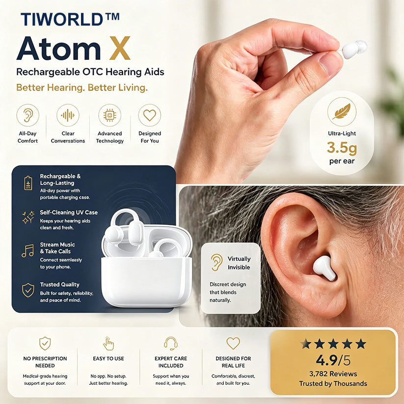 🔥 Today Only! 👂 Atom X Smart Hearing Aids — Hear Clearly, Feel Confident Again 💖🔊