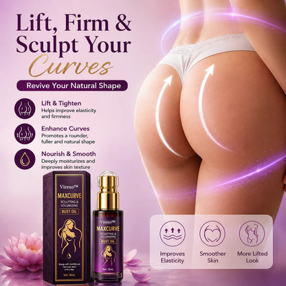 Virexo™ MaxCurve Multi-Zone Sculpting Oil – Lift, Volume & Curve for Bust & Butt