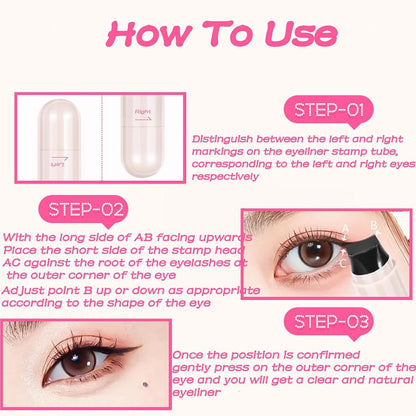 QIAWI™ Rotating Eyeliner Stamp Pen for Easy Cat Eyes