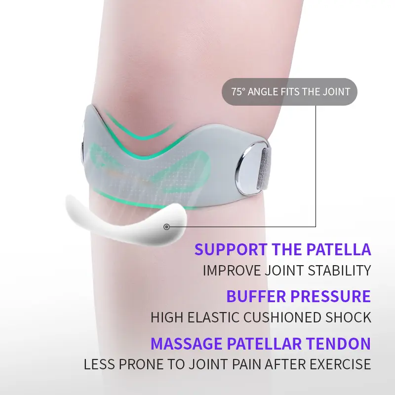 QIAWI Silicone Patella Knee Strap for Pain Relief