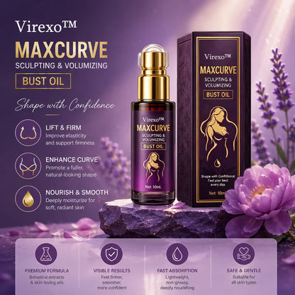 Virexo™ MaxCurve Multi-Zone Sculpting Oil – Lift, Volume & Curve for Bust & Butt