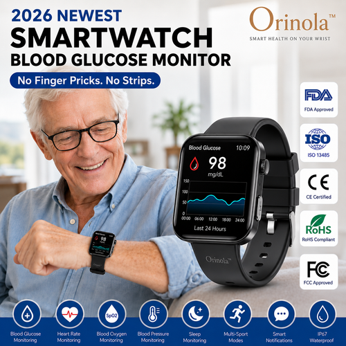🔥Launch Special: 83% OFF💎2026 Edition Orinola™ PulseMax – Non-Invasive Glucose Smartwatch with Fall Detection🎁（Mayo Clinic Recommended）