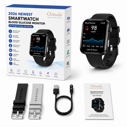 🔥Launch Special: 83% OFF💎2026 Edition Orinola™ PulseMax – Non-Invasive Glucose Smartwatch with Fall Detection🎁（Mayo Clinic Recommended）