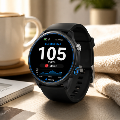 🎉 75% OFF Launch Offer🏆Alwrita™ GlucoWatch  99.13% Accuracy • Non-Invasive Technology