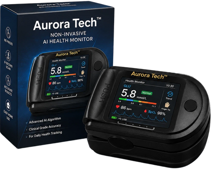 Aurora Tech™ Non-Invasive AI Blood Sugar Analyzer