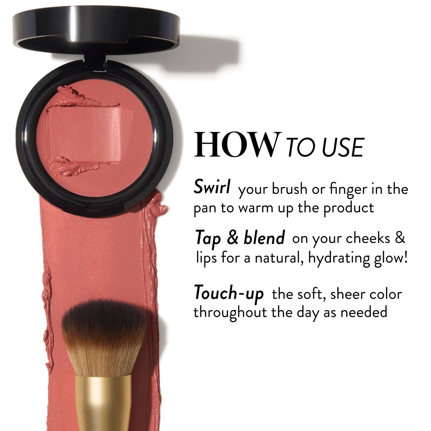 Lightweight Tinted Moisturizer+ Blush cream+ Wonder Brush