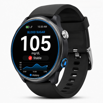 🎉 75% OFF Launch Offer🔥Alwrita™ GlucoWatch  99.13% Accuracy • Non-Invasive Technology