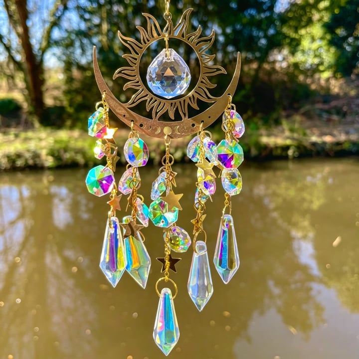 ✨Crystal Sun Catcher, lndoor Outdoor Decor for Window Bedroom Courtyard Garden☪️
