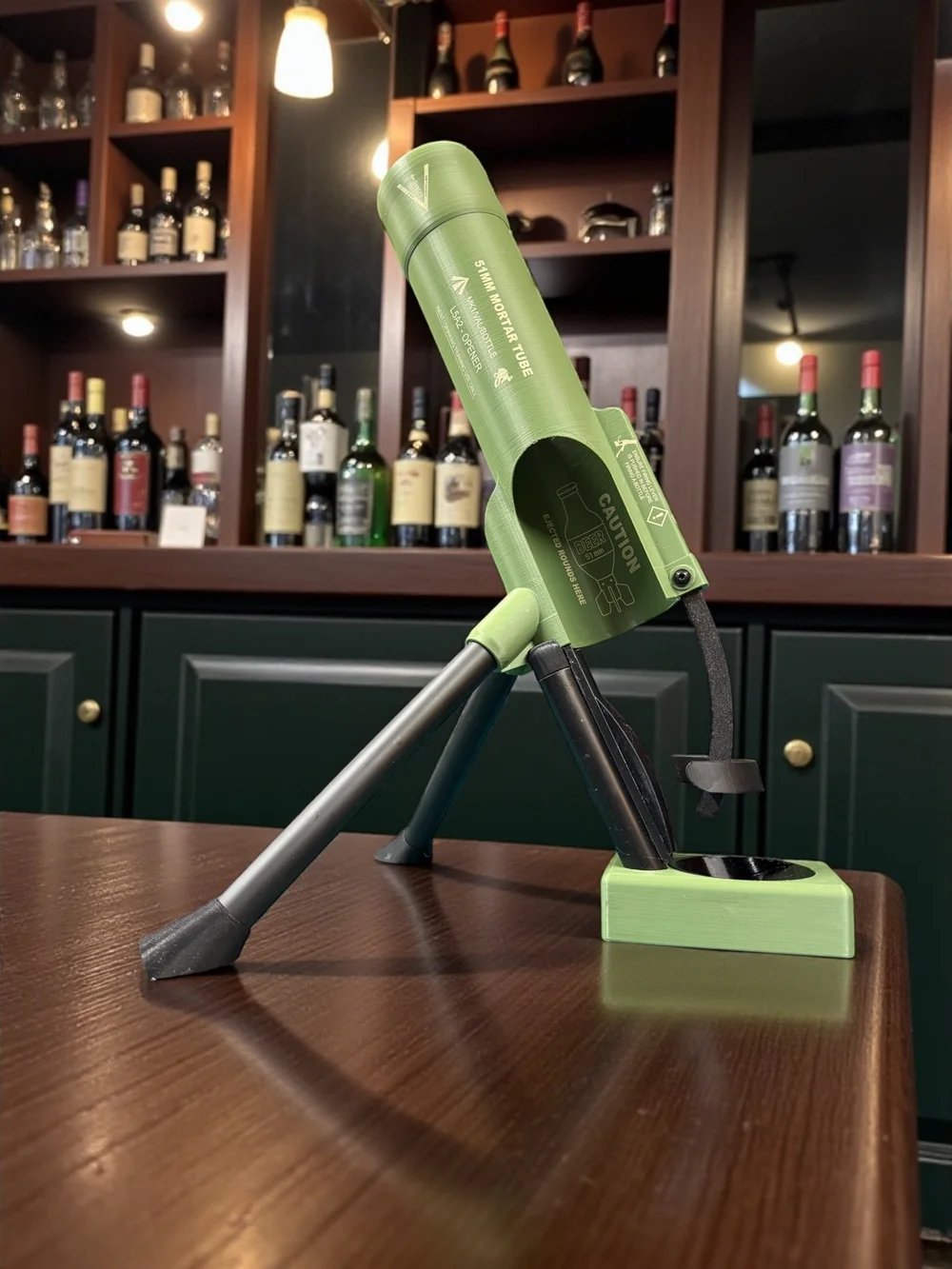 🚀 51mm Beer Bottle Mortar Bottle Opener 🍻Novelty Cap-Launching Desk & Bar Accessory🔥Buy 2 Free Shipping