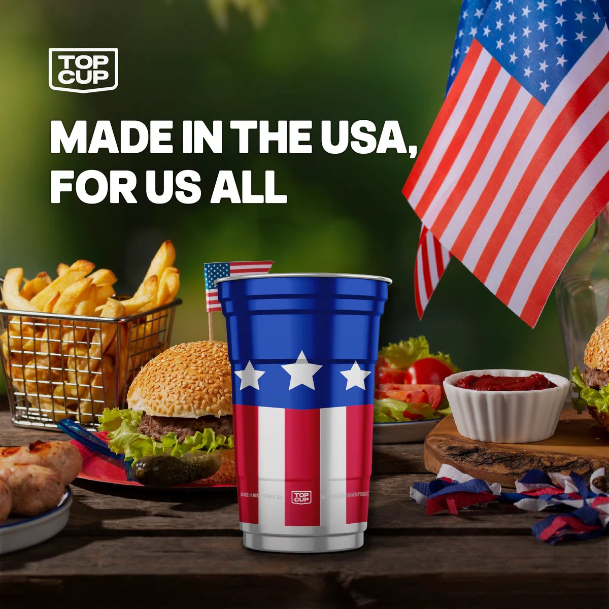 🇺🇸 250th Anniversary Patriotic Aluminum Party Cups