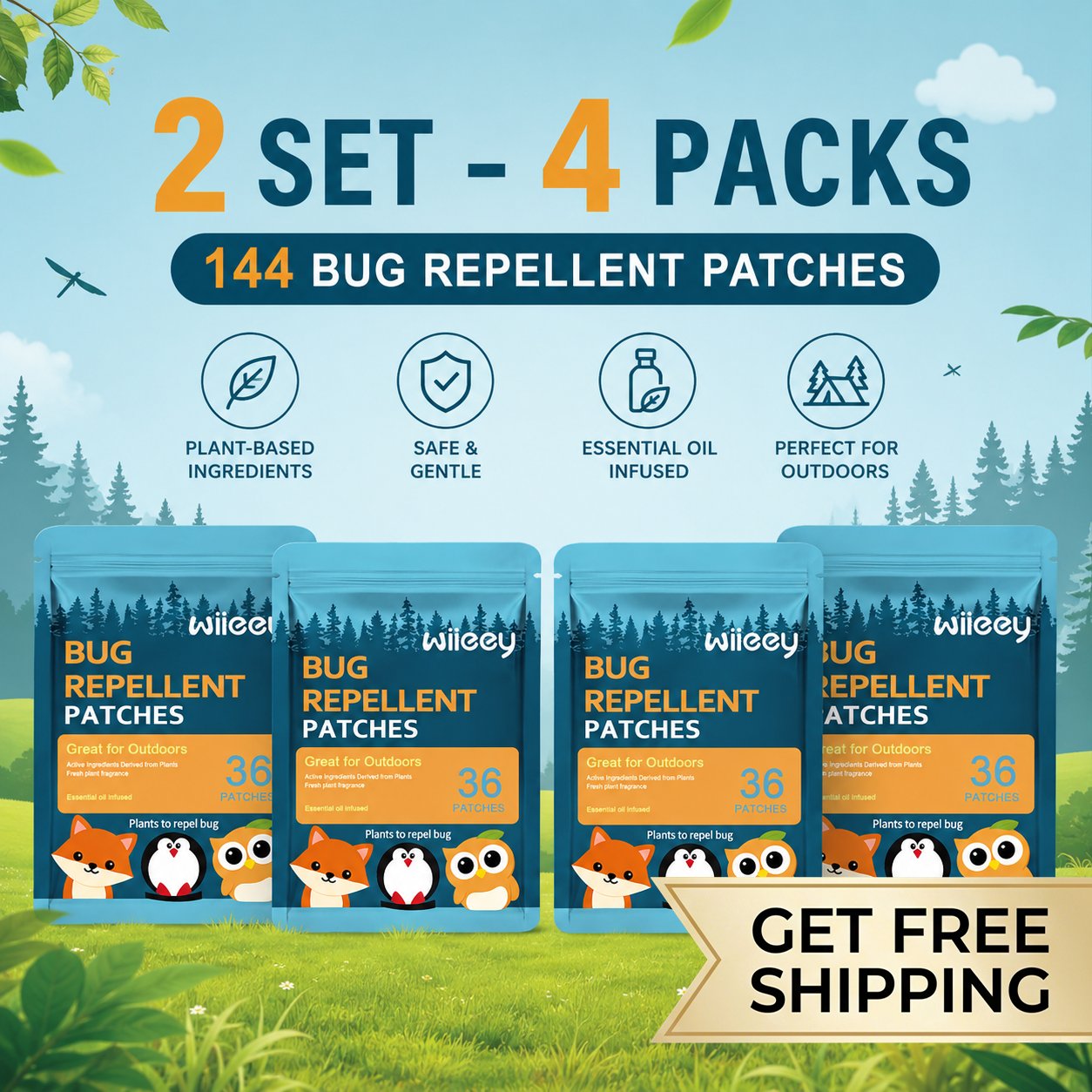 🌿Mosquito Repellent Patches 🦟