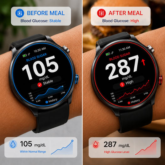 🎉 75% OFF Launch Offer🏆Alwrita™ GlucoWatch  99.13% Accuracy • Non-Invasive Technology