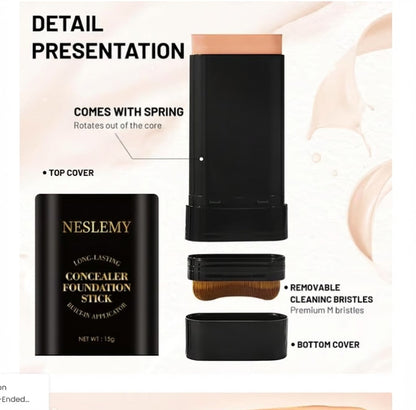 ✨NESLEMY Concealer Foundation Stick Double-Ended Brush