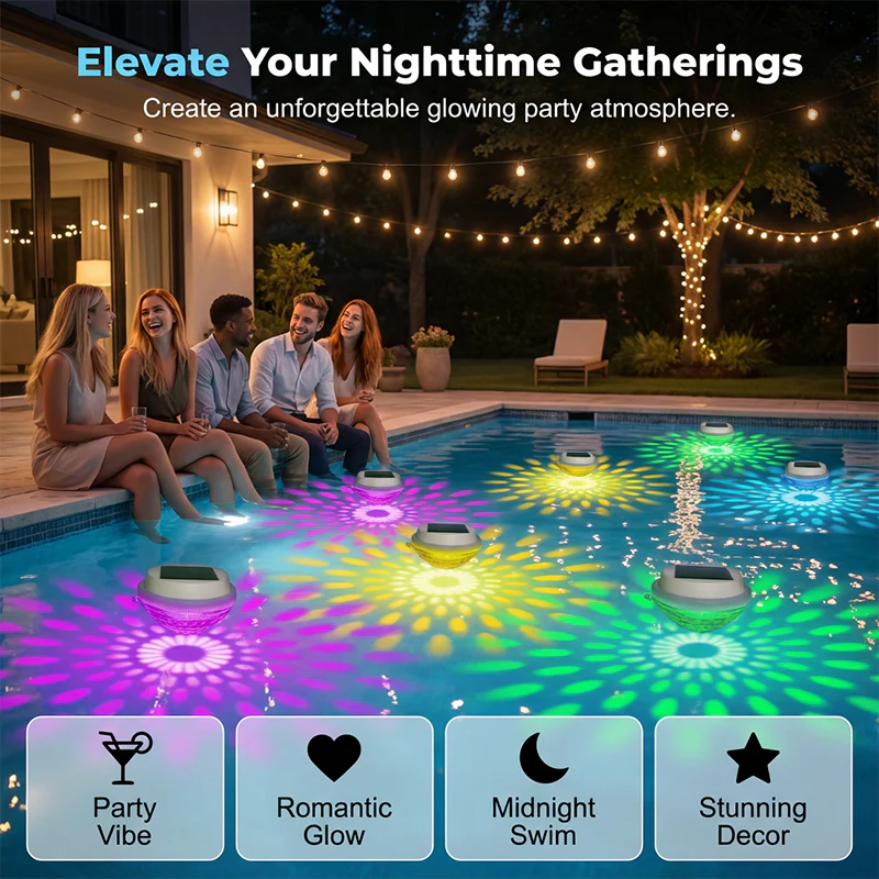 🔥Summer Sale 50% OFF🐟✨ Solar Floating Pool Light