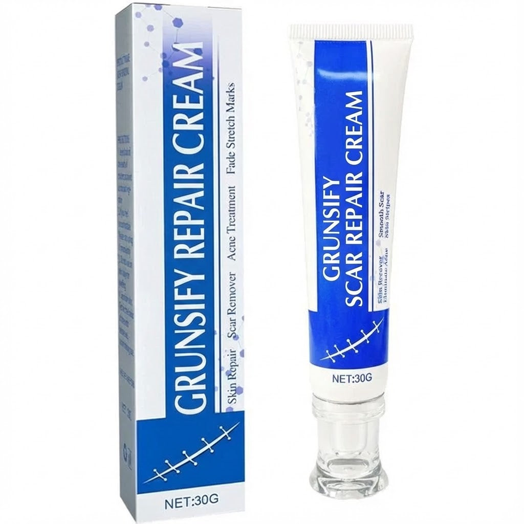 Grunsify Advanced Scar Repair Cream – Fade Scars & Tighten Skin for Men and Women